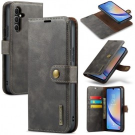 DG.MING 2-in-1 Book Case & Back Cover - Samsung Galaxy A34 Hoesje - Grijs