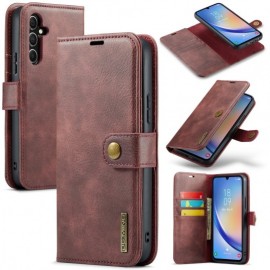 DG.MING 2-in-1 Book Case & Back Cover - Samsung Galaxy A34 Hoesje - Rood