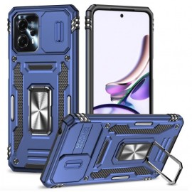 Coverup Ring Kickstand met Camera Shield - Motorola Moto G13 Hoesje - Blauw