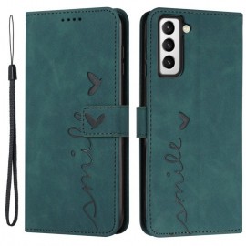Coverup Smile Book Case - Samsung Galaxy S23 Plus Hoesje - Groen