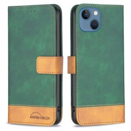 BINFEN Color Book Case - iPhone 13 Mini Hoesje - Groen