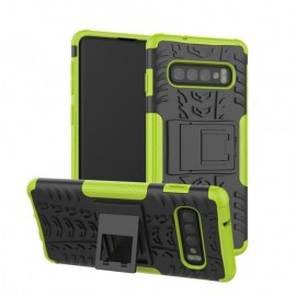 Coverup Rugged Kickstand Back Cover - Samsung Galaxy S10 Plus Hoesje - Groen