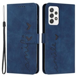 Coverup Smile Book Case - Samsung Galaxy A23 Hoesje - Blauw