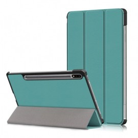 Tri-Fold Book Case met Wake/Sleep - Samsung Galaxy Tab S7 FE / S7 Plus / S8 Plus Hoesje - Groen
