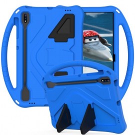 ShockProof Kids Case - Samsung Galaxy Tab S7 FE / S7 Plus / S8 Plus Hoesje - Blauw