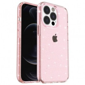 Coverup Glitter TPU Back Cover - iPhone 15 Pro Hoesje - Rose Gold