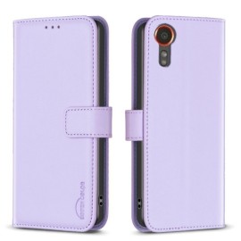BINFEN Book Case - Samsung Galaxy Xcover 7 Hoesje - Lavendel