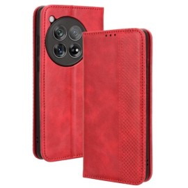 Coverup Vintage Book Case - OnePlus 12R Hoesje - Rood