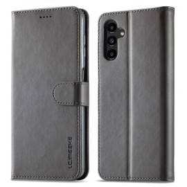 LC.IMEEKE Luxe Book Case - Samsung Galaxy A05s Hoesje - Grijs
