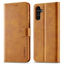 LC.IMEEKE Luxe Book Case - Samsung Galaxy A05s Hoesje - Bruin