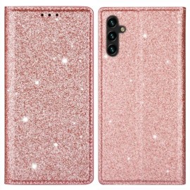 Coverup Glitter Book Case - Samsung Galaxy A05s Hoesje - Rose Gold