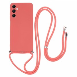 Coverup Colour TPU Back Cover met Koord - Samsung Galaxy A05s Hoesje - Indian Red