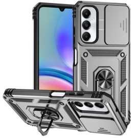 Coverup Armor Ring Kickstand Back Cover met Camera Shield - Samsung Galaxy A05s Hoesje - Grijs