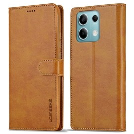LC.IMEEKE Luxe Book Case - Xiaomi Redmi Note 13 Pro 5G / Poco X6 Hoesje - Bruin