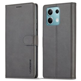 LC.IMEEKE Luxe Book Case - Xiaomi Redmi Note 13 Pro 5G / Poco X6 Hoesje - Grijs
