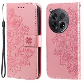 Coverup Mandala Bloemen Book Case - OnePlus 12R Hoesje - Pink
