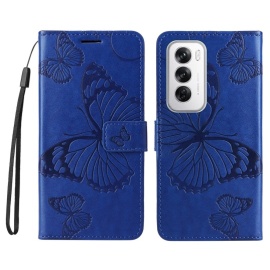 Coverup Vlinders Book Case - OPPO Reno12 Hoesje - Blauw