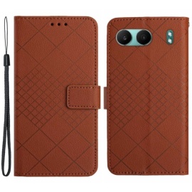 Coverup Rhombus Book Case - OnePlus Nord 4 Hoesje - Bruin