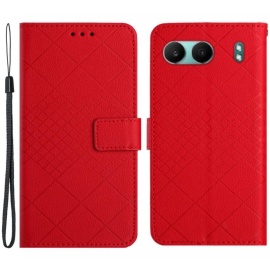 Coverup Rhombus Book Case - OnePlus Nord 4 Hoesje - Rood