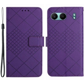 Coverup Rhombus Book Case - OnePlus Nord 4 Hoesje - Paars