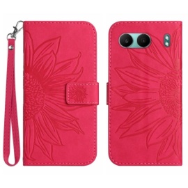 Coverup Zonnebloem Book Case met Koord - OnePlus Nord 4 Hoesje - Roze