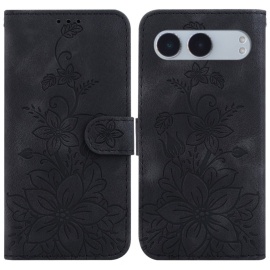 Coverup Bloemen Book Case - OnePlus Nord 4 Hoesje - Zwart