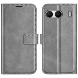 Coverup Deluxe Book Case - OnePlus Nord 4 Hoesje - Grijs