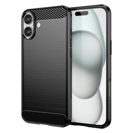 Coverup Armor Brushed TPU Back Cover - iPhone 16 Plus Hoesje - Zwart