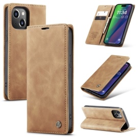 CaseMe 013 Book Case - iPhone 16 Plus Hoesje - Bruin