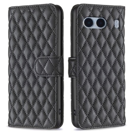 BINFEN Rhombus Book Case - OnePlus Nord 4 Hoesje - Zwart