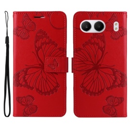 Coverup Vlinders Book Case - OnePlus Nord 4 Hoesje - Rood