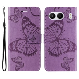 Coverup Vlinders Book Case - OnePlus Nord 4 Hoesje - Lila