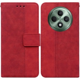 Coverup Geometric Book Case - OPPO Reno12 F 5G Hoesje - Rood