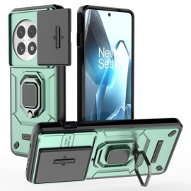 Coverup Ring Kickstand Back Cover met Camera Shield - OnePlus 13 Hoesje - Groen