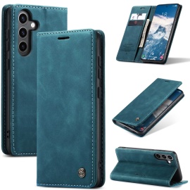 CaseMe Book Case - Samsung Galaxy S25 Hoesje - Blauw
