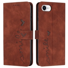 Coverup Smile Book Case - iPhone 16e Hoesje - Bruin