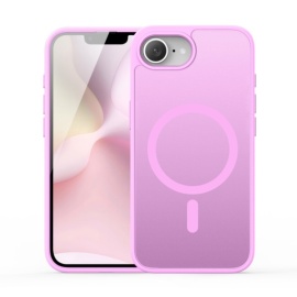 Dux Ducis Yind Series - Back Cover Mat Transparant - MagSafe Compatible - iPhone 16e Hoesje - Roze