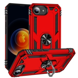 Coverup Ring Kickstand Back Cover - iPhone 16e Hoesje - Rood