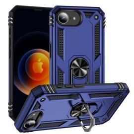 Coverup Ring Kickstand Back Cover - iPhone 16e Hoesje - Blauw