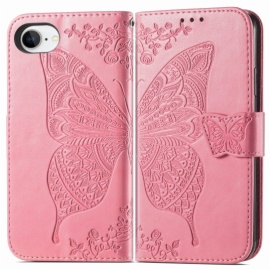 Coverup Vlinder Book Case - iPhone 16e Hoesje - Roze