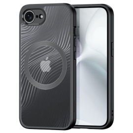 Dux Ducis Aimo Series - Transparant TPU Back Cover - MagSafe Compatible - iPhone 16e Hoesje - Zwart