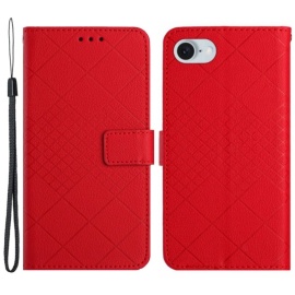 Coverup Rhombus Book Case - iPhone 16e Hoesje - Rood