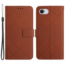 Coverup Rhombus Book Case - iPhone 16e Hoesje - Bruin