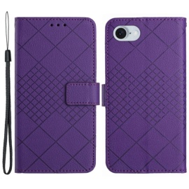 Coverup Rhombus Book Case - iPhone 16e Hoesje - Paars