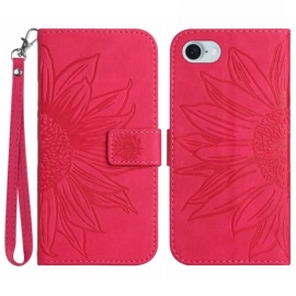 Coverup Zonnebloem Book Case met Koord - iPhone 16e Hoesje - Roze