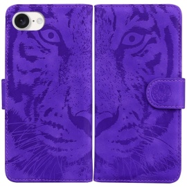 Coverup Tiger Book Case - iPhone 16e Hoesje - Paars