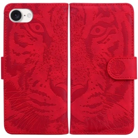 Coverup Tiger Book Case - iPhone 16e Hoesje - Rood