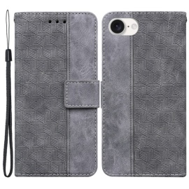 Coverup Geometric Book Case - iPhone 16e Hoesje - Grijs