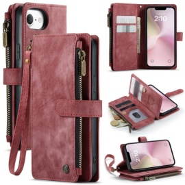 CaseMe C30 Book Case met Portemonnee - iPhone 16e Hoesje - Roze