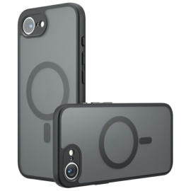Coverup Mat Transparante Back Cover met Camera Cover - MagSafe Compatible - iPhone 16e Hoesje - Zwart